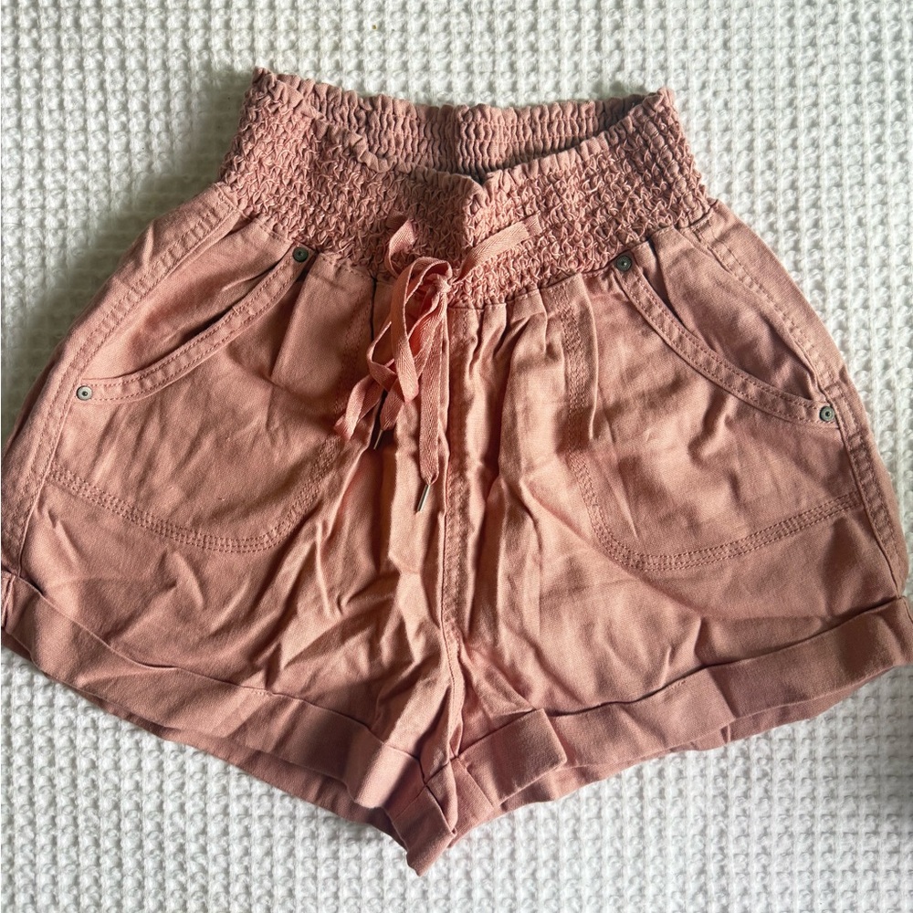 High Waist Pink Women's Shorts